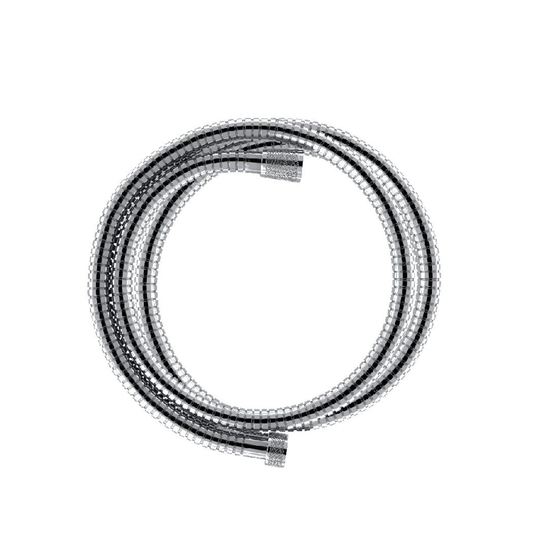 DS-7190 150 cm stainless steel, double lock chrome shower hose