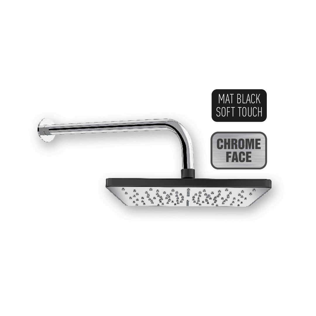 DS-4705 MAGIC CHROME MAT BLACK SHOWER HEAD SET